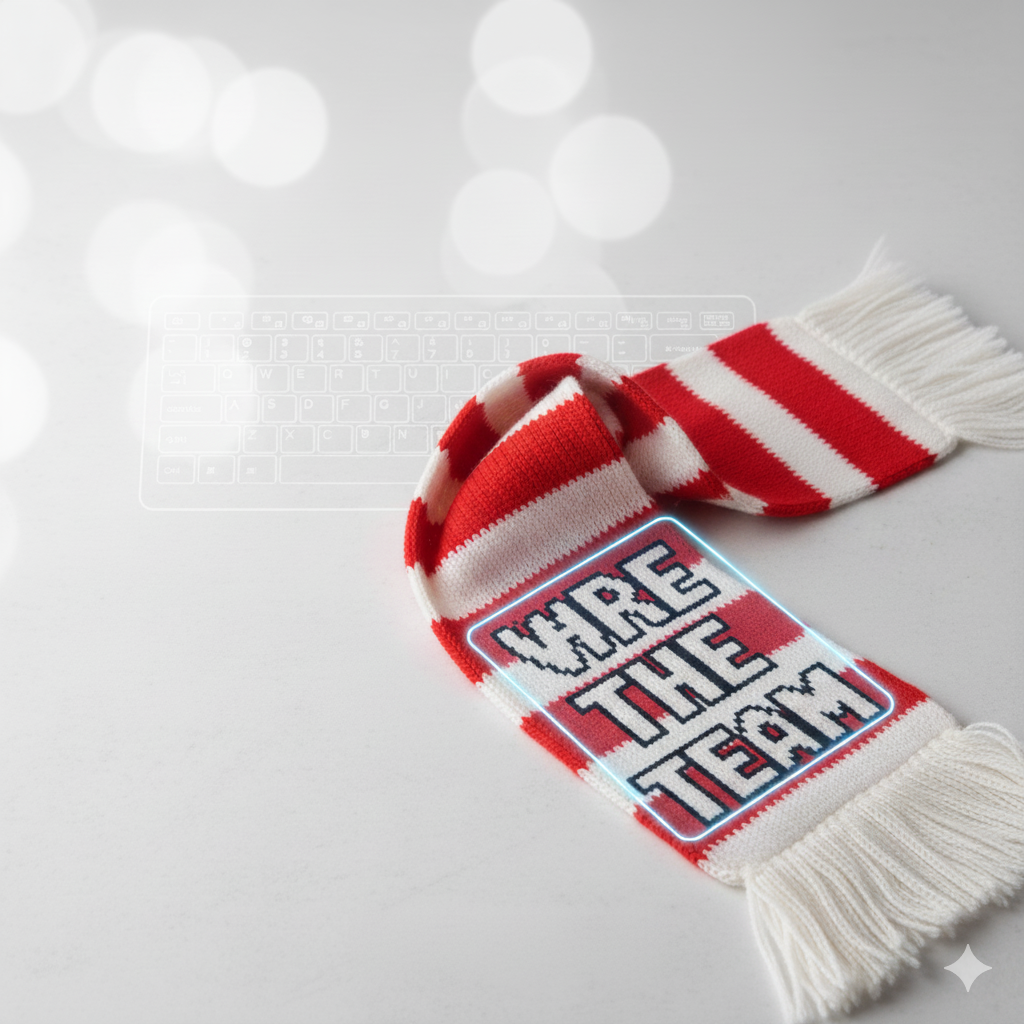 Individuelle Texte für einen Fanschal eingeben